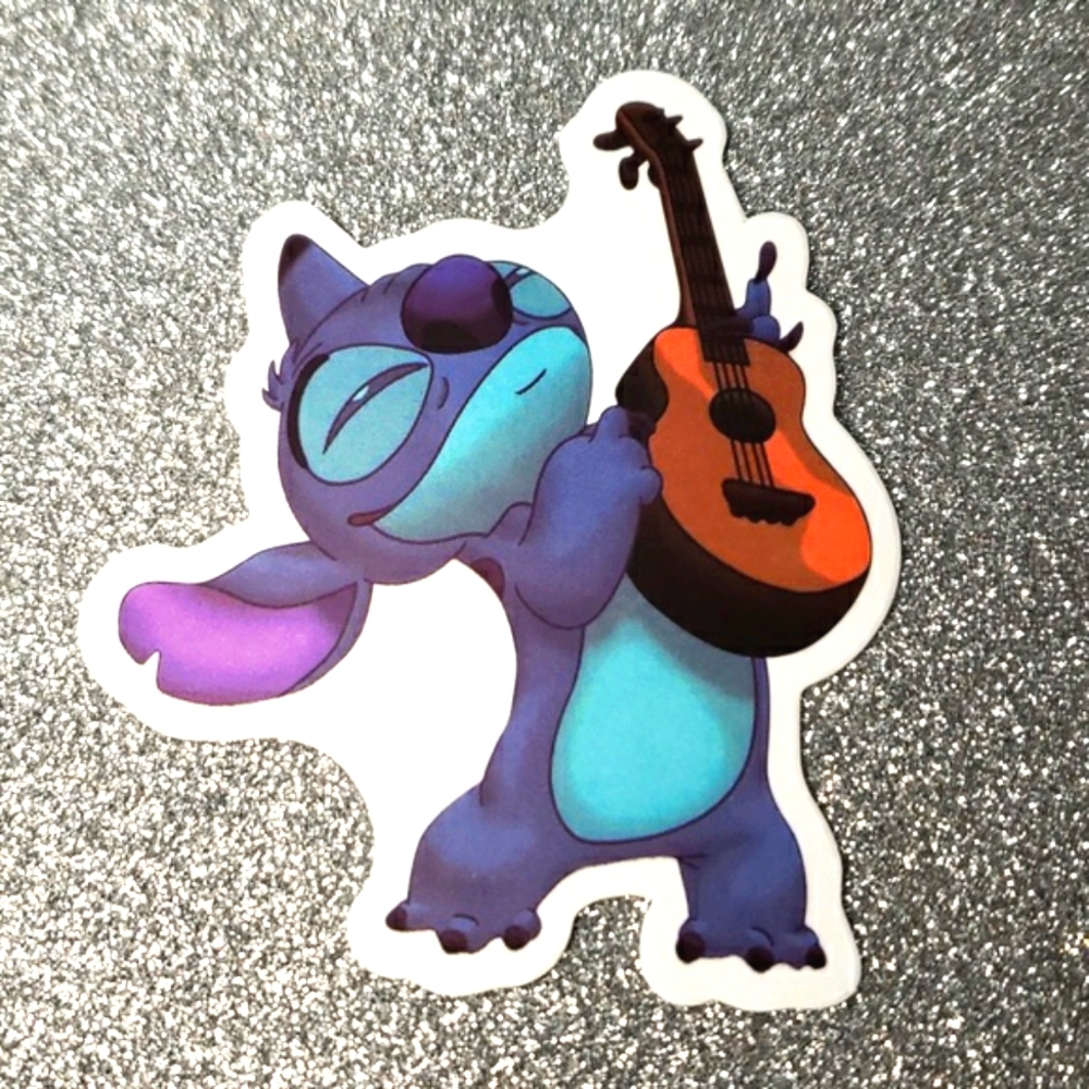 LILO & STITCH DISNEY waterproof sticker Guitars